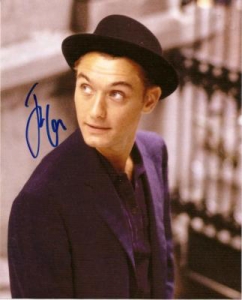 Whaou un autographe de Jude Law chez XP Autographes